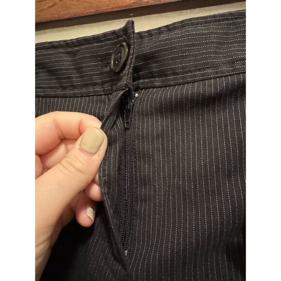 Larry Levine Pinstripe Stretch Dress Pants Size 4 - Picture 4 of 7